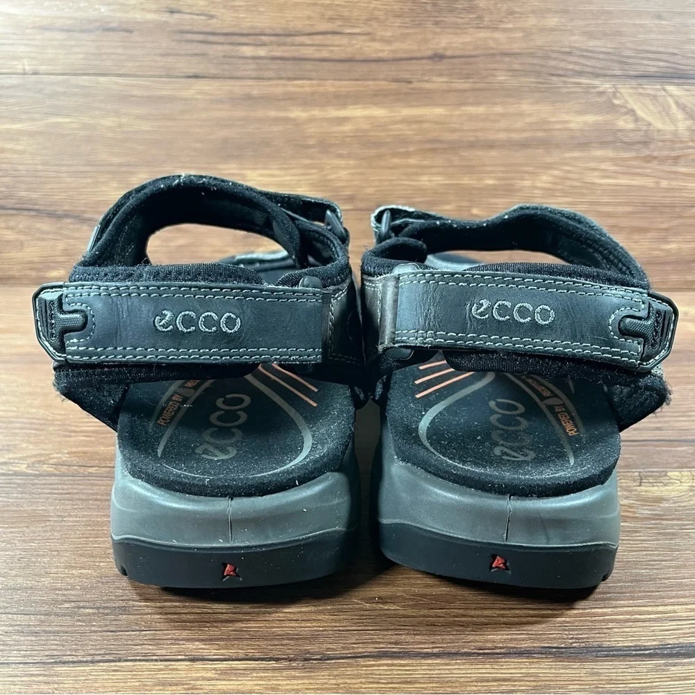 Ecco Yucatan Gray Leather Outdoor Hiking Sandals Men’s Size 12 (46) Shoes
